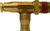 Midland Metal 20832C Swivel Branch Tee, 5/16 in Push-In Tube x 3/8 in MNPTF x 5/16 in Push-In Tube, Composite