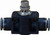 Midland Metal 20487C In-Line Needle Valve, 1/4 in Nominal, Push-In, 0 to 150 psi Pressure