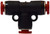 Midland Metal 20611 Union Tee, 6 mm Push-In Tube x 6 mm Push-In Tube x 6 mm Push-In Tube, Composite