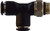 Midland Metal 20673 Swivel Run Tee, 6 mm Push-In x 1/4 in Push-In x 6 mm Male BSPT, Composite, Nickel-Plated