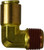 Midland Metal 690604 90 deg Elbow, 3/8 in Tube OD x 1/4 in Male NPTF, Brass