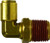 Midland Metal 690608S 90 deg Swivel Elbow, 3/8 in Tube OD x 1/2 in Male NPTF, Brass