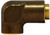 Midland Metal 700402 90 deg Elbow, 1/4 in Tube OD x 1/8 in FNPTF, Brass