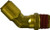 Midland Metal 540404S 45 deg Swivel Elbow, 1/4 in Tube OD x 1/4 in MPT, Brass