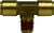 Midland Metal 720808 Branch Tee, 1/2 in Push-In x 1/2 in MIP x 1/2 in Push-In, Brass