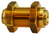 Midland Metal 820800 Bulkhead Union, 1/2 in Push-In x 1/2 in Push-In, Brass