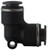 Midland Metal 655320C 90 deg Union Elbow, 5/32 in Push-In Tube x 5/32 in Push-In Tube, Composite
