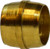 Midland Metal 38004 Sleeve, 5/8 in Tube OD x 5/8 in Tube OD, Brass