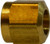 Midland Metal 38010 Nut, 1/4 in Tube OD, Brass