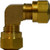 Midland Metal 38052 90 deg Elbow, 1/4 in Tube OD x 1/4 in Tube OD, Brass