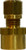 Midland Metal 38063 Adapter, 3/8 in Tube OD x 1/4 in FNPTF, Brass