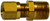 Midland Metal 38078 Adapter, 3/8 in Tube OD x 3/8 in Male NPTF, Brass
