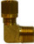 Midland Metal 38101 90 deg Elbow, 3/8 in Tube OD x 3/8 in Male NPTF, Brass