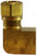 Midland Metal 38118 90 deg Elbow, 1/2 in Tube OD x 3/8 in FNPTF, Brass
