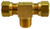 Midland Metal 38143 Branch Tee, 5/8 in Tube OD x 5/8 in Tube OD x 1/2 in Male NPTF, Brass