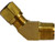 Midland Metal 38152 45 deg Elbow, 3/8 in Tube OD x 3/8 in Male NPTF, Brass