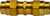 Midland Metal 38318 Air Brake Union, 3/8 in Hose Barbed x 3/8 in Hose Barbed, Brass