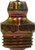 Midland Metal 36110 Ball Check, Straight Style, 1/8-27 Thread, NPTF Thread, 0.437 in Hex, Steel, 0.66 in OAL
