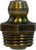 Midland Metal 36111 Ball Check, Straight Style, 1/8-27 Thread, PTF Thread, 0.437 in Hex, Steel, 0.62 in OAL