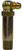 Midland Metal 36121 90 deg Ball Check Elbow, 1/8 in NPTF x 1-3/16 in, Steel