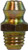 Midland Metal 36140 Short Ball Check, 1/4-28 Thread, NPTF Tapered Thread, 0.31 in Hex, Steel, 0.54 in OAL