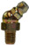 Midland Metal 36148 45 deg Long Ball Check, 45 deg, 1/4-28 Thread, NPTF Tapered Thread, 3/8 in Hex, Steel