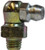 Midland Metal 36152 90 deg Ball Check, 90 deg, 1/4-28 Thread, Thread Forming Thread, 3/8 in Hex, Steel, 3/4 in OAL