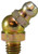 Midland Metal 36170 45 deg Ball Check, 45 deg, M6 x 1 Thread, Metric Thread, 9 mm Hex, Steel, 21 mm OAL
