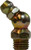 Midland Metal 36176 45 deg Ball Check, 45 deg, M8 x 1 Thread, Metric Thread, 9 mm Hex, Steel, 21 mm OAL