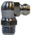 Midland Metal 36178 90 deg Ball Check, 90 deg, M8 x 1 Thread, Metric Thread, 9 mm Hex, Steel, 18 mm OAL