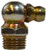 Midland Metal 36184 90 deg Ball Check, 90 deg, M10 x 1 Thread, Metric Thread, 11 mm Hex, Steel, 18 mm OAL