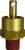 Midland Metal 39600 Air Tank Drain Pull Valve, 1/4 in Nominal Pipe, MPT Connection, Brass Body