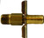 Midland Metal 46079 Drain Cock, 1/8 in Nominal Pipe, MIP, Brass Body