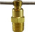 Midland Metal 46081 Drain Cock, 1/4 in Nominal Pipe, MIP, Brass Body