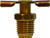 Midland Metal 46087 Drain Cock with External Seat, 3/8 in Nominal Pipe, MIP, Brass Body