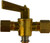 Midland Metal 46142 Shut-Off Cock, 3/8 in Nominal, Male Compression, Forged Brass Body