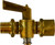 Midland Metal 46161 Shut-Off Cock, 1/4 in Nominal, MIP x FIP, Forged Brass Body