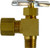 Midland Metal 46011X Comp x Male Pipe Angle, Needle Valves, 1/4x1/8 Compxm Hvy Ptn 90Ndlvlv, Brass Fittings