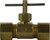 Midland Metal 46023 Needle Valve, 3/8 in Nominal, Compression, 150 psi Pressure, Brass Body