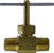 Midland Metal 46050 Needle Valve, 1/8 x 1/8 in Nominal, MIP x MIP, 150 psi Pressure, -45 to 250 deg F