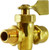 Midland Metal 46402M Solid Bottom Fuel Valve, 3/8 x 3/8 in Nominal, FPT x MPT, 30 psi Pressure