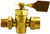 Midland Metal 46406M Solid Bottom Fuel Valve, 1/4 x 1/4 in Nominal, MPT x MPT, 30 psi Pressure