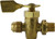 Midland Metal 46429M Solid Bottom Fuel Valve, 3/8 x 1/4 in Nominal, Flared x MPT, 30 psi Pressure