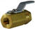 Midland Metal 46920 Miniature Ball Valve, 1/8 in Nominal, FIP x FIP, 1000 psig Pressure, Brass Body