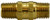 Midland Metal 46500 High Pressure Check Valve, 1/4 x 1/4 in Nominal, MIP x MIP, Brass Body, Import