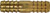 Midland Metal 32098LF Splicer, 3/4 in Hose Barbed x 3/4 in Hose Barbed, Brass