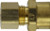 Midland Metal 18171LF Adapter, 3/8 in Compression x 1/2 in Sweat, Brass