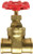 Midland Metal 940143LF Gate Valve, 3/4 in Nominal, Compression, 200 psi WOG Pressure, Forged Brass Body