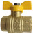 Midland Metal 940171L Ball Valve, 1/4 in Nominal, FPT x FPT, 600 psi WOG Pressure, -22 to 302 deg F
