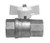 Midland Metal 43200T Tee Handle with Nut, For Use With: 1/4 to 3/4 in Italian Ball Valves